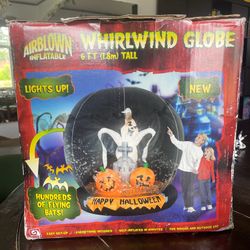 MAKE AN OFFER!!!!Vintage HALLOWEEN Gemmy Airblown Inflatable Whirlwind Globe