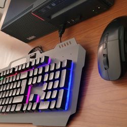 Computer Setup With Table
