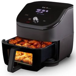 Instant Pot Vortex Plus 6qt Air Fryer with Clear Cook - Black: 1800W,