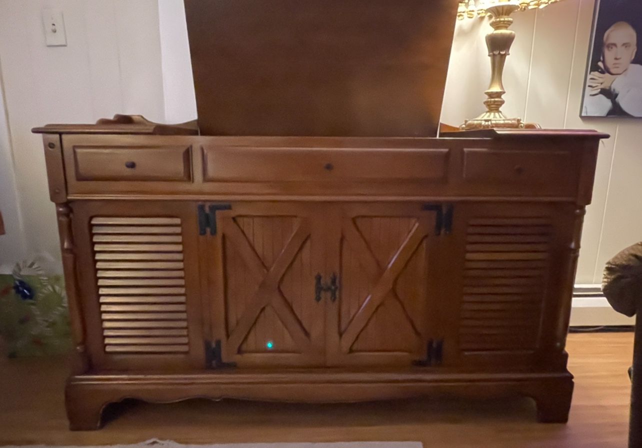 GE STEREO PHONOGRAPH CONSOLE 