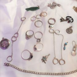 Sterling Silver And Stainless Steel Lot