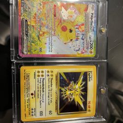 Pikachu EX And Holo Zapdos Base Set!