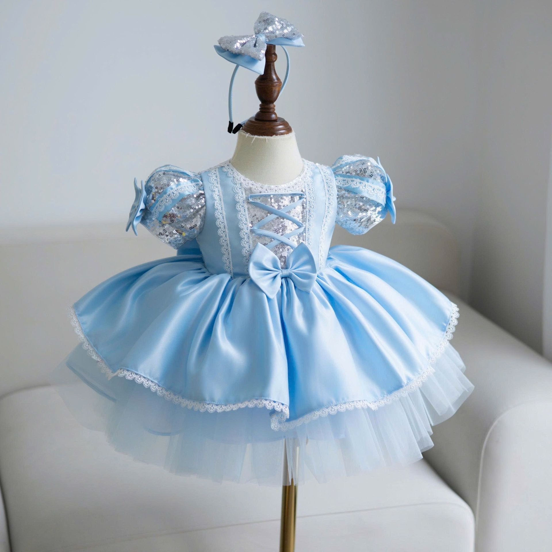 Baby Girl Cinderella Costume: Sparkling Princess Dress