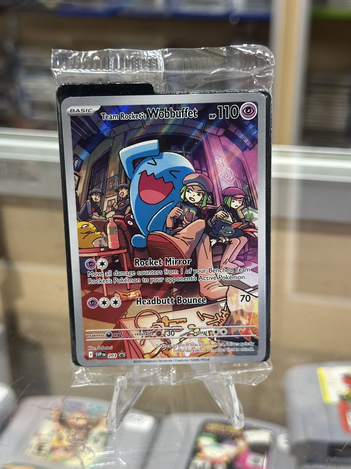 Team Rocket's Wobbuffet - SV: Scarlet & Violet Promo Cards New