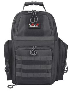 New Val-R Tactical Pistol Range Backpack - Heavy Duty Shooting Range Bag