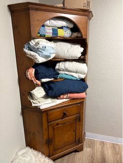 Antique corner cabinet