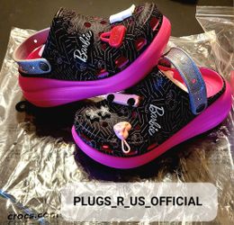 BARBIE CRUSH CLOG CROCS VARIOUS SIZES AVAILABLE....