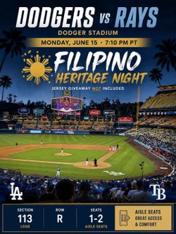 Dodgers Vs Rays Monday June 15th