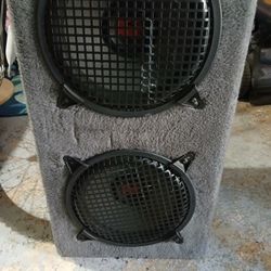 Kicker Amp W/ 2 Rockford 10ich Subwoofers 