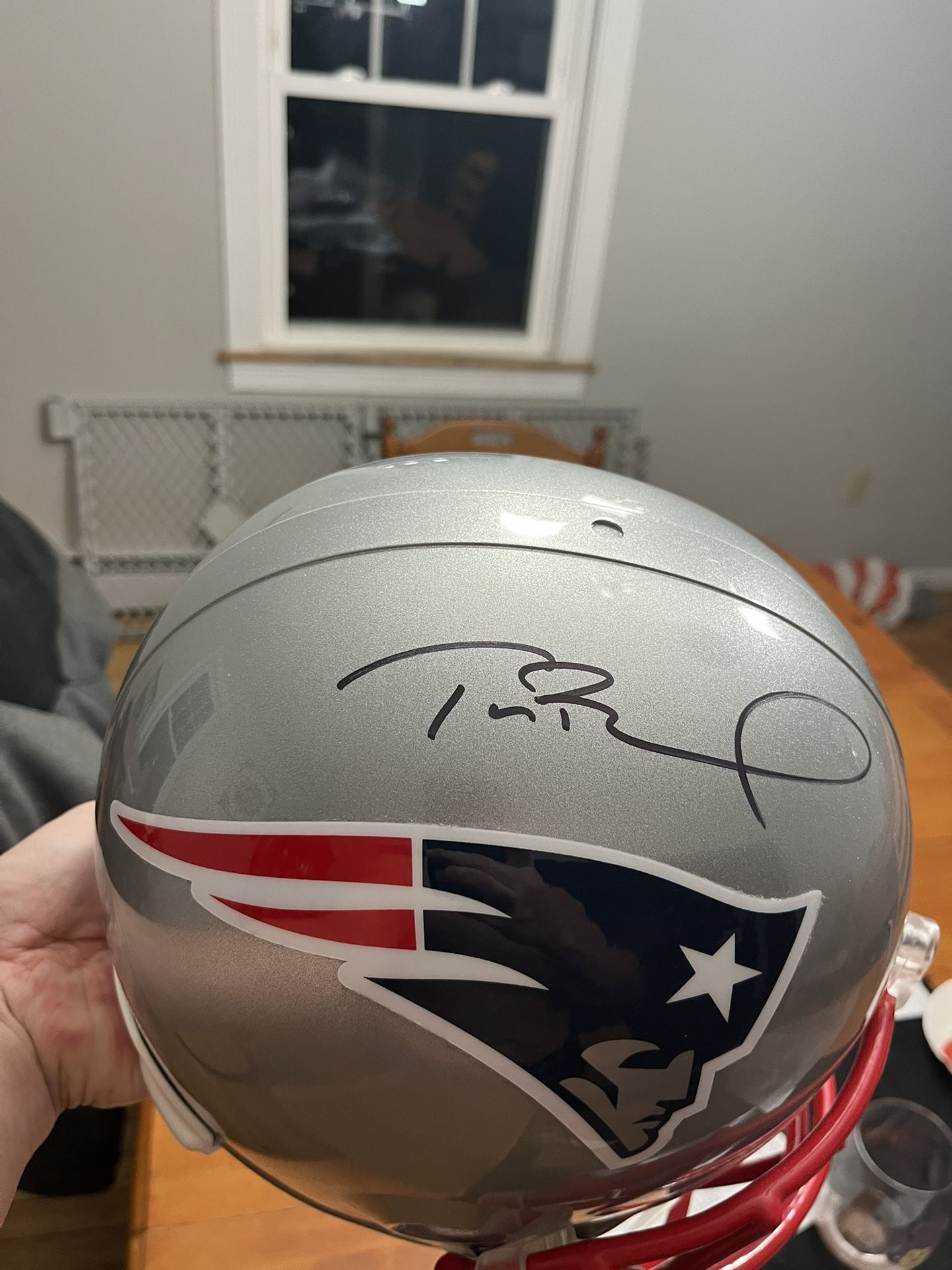 Tom Brady Autographed Full Size Helmet