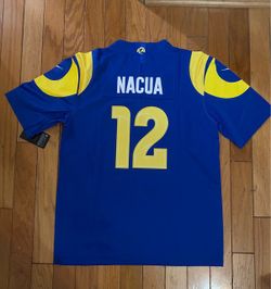 Blue Los Angeles rams puca Nacua jersey