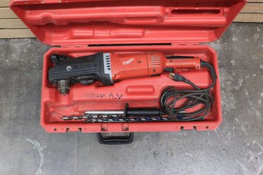 Milwaukee 1680-20 1/2” Hole Hawg Right Angle Drill W/5 Bits