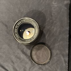 Canon lens FD 50mm 1:14 Quantaray 52mm 1A Japan