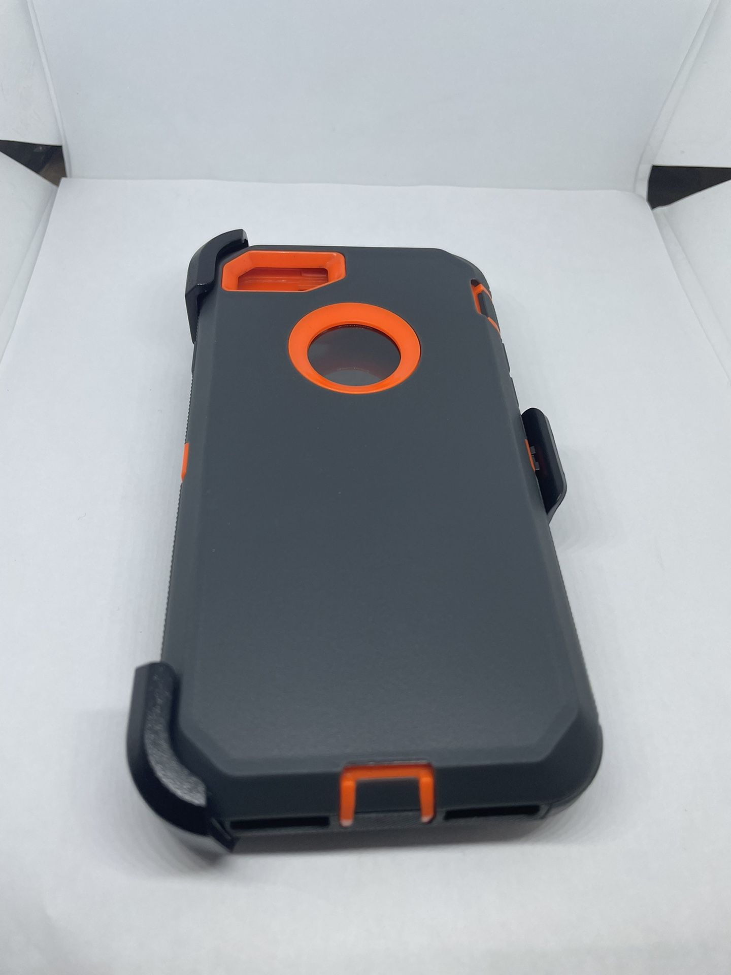 For iPhone 6/6s iPhone SE , iPhone 7/8 Orange With Black Belt Clíp Case