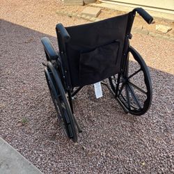 Standard Folding Wheelchair Black