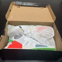adidas NMD Men's Running Shoes White Green Red Textile Mesh Size US 12 GX3198