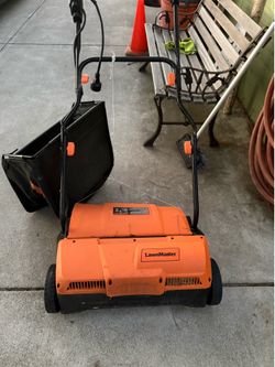 LawnMaster GVB1316 Electric 16” 13 Amp Dethatcher and Scarifier with 12 Gallon Collection Bag
