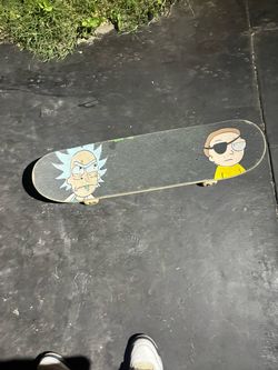 rick and morty skateboard