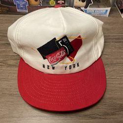 VINTAGE COCA COLA 5TH Ave New York Snapback USA Hat Cap New without Tags
