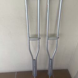 Crutches Supporting Health And Care 