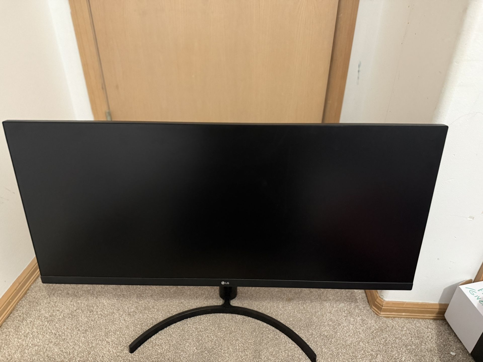 LG Monitor 34" 21:9 WQHD (3440 x 1440) IPS Display, - Black