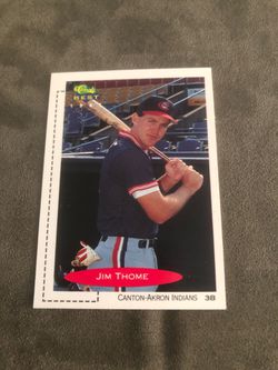 1991 Classic Jim Thome Cleveland Indians Baseball Card