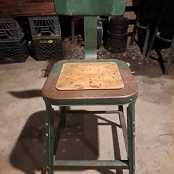 Vintage Iron Sewing Chair 