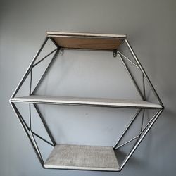 Geometric Floating Wall Shelf