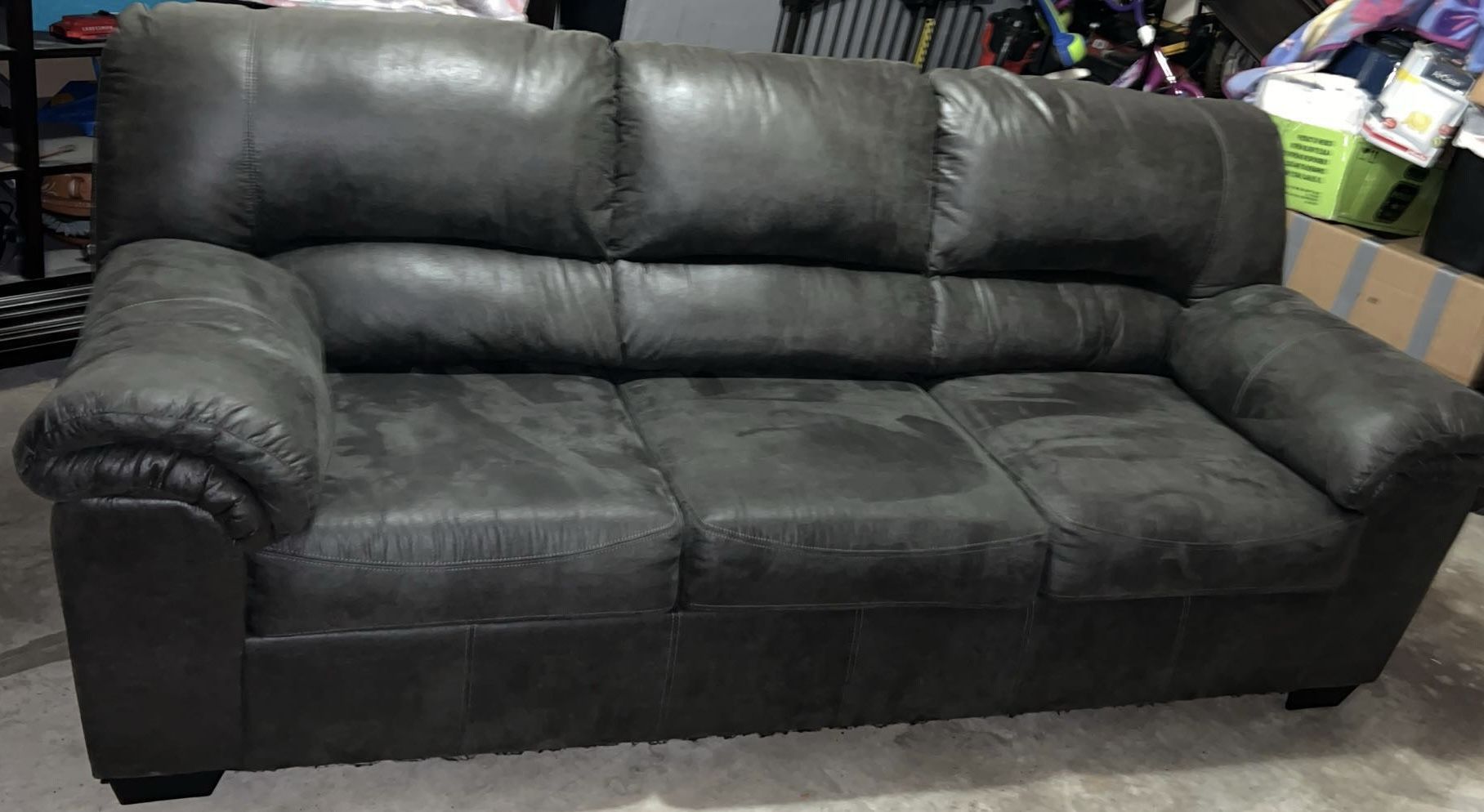 Grey Couch And Recliner Matching Set