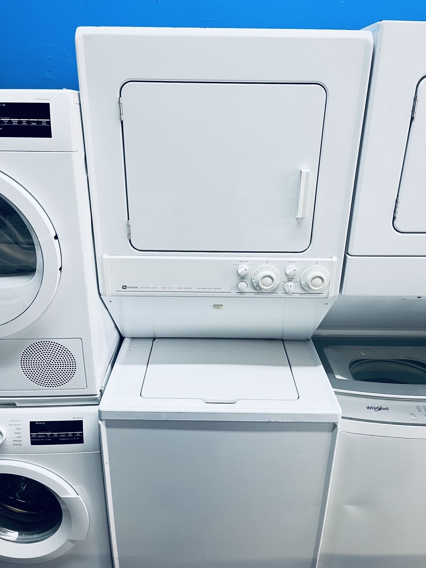 Maytag White Stacked Washer And Dryer Set