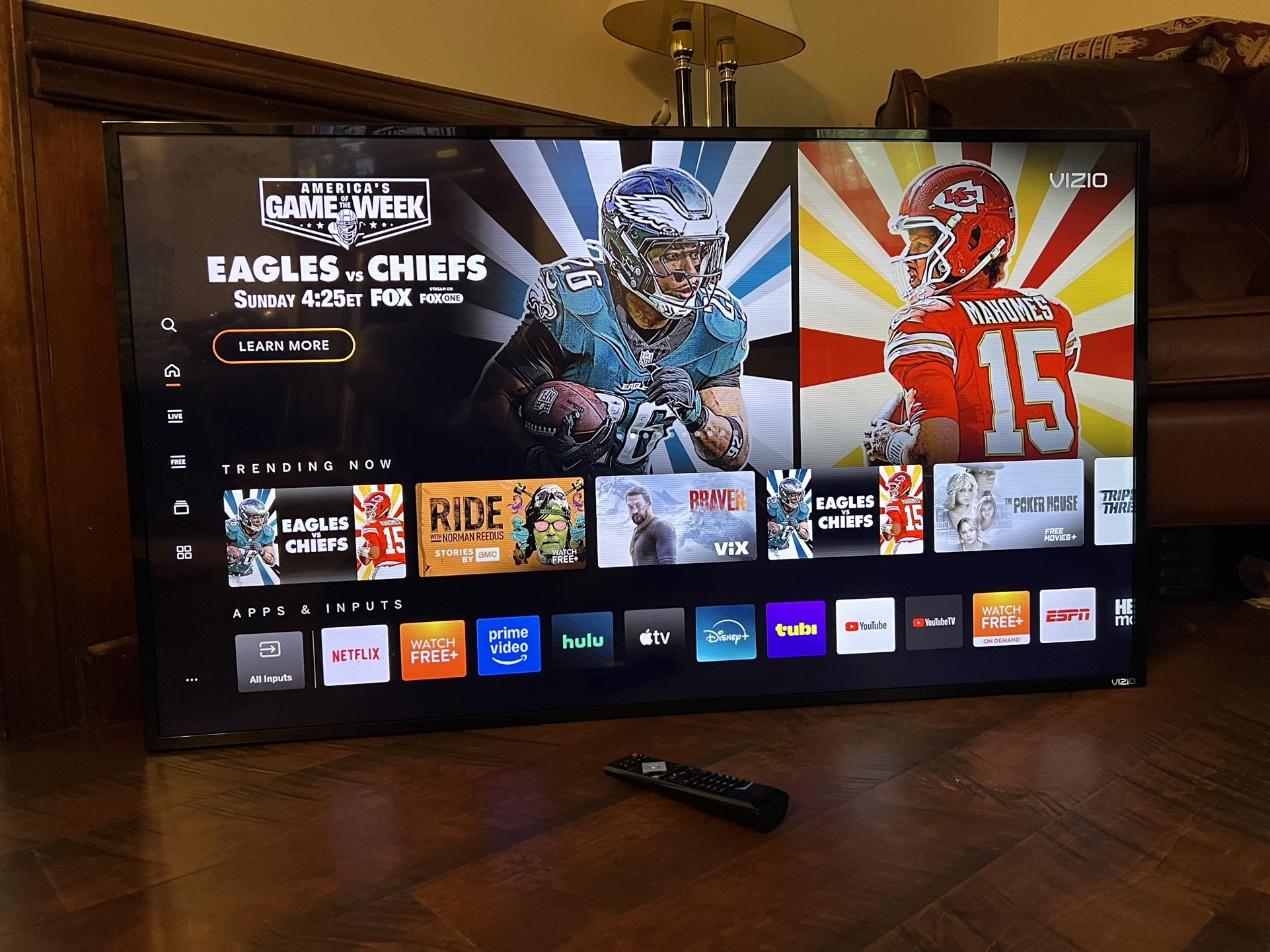 Vizio E55-E1 55” Home Theater Display with Remote – Read Description