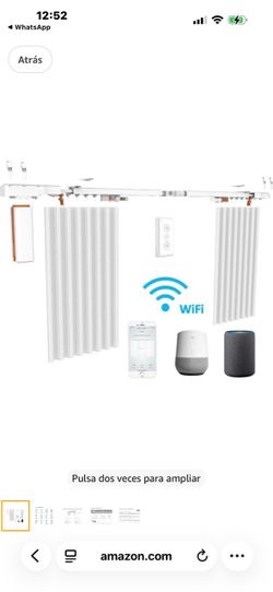 Beltless smart curtain system: WiFi controlled, durable, compatible with Alexa and Google Home, adjustable length, easy installation, center opening (