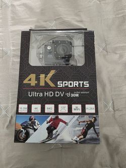 A new 4k sports Ultra High Definition water resistant sports camera