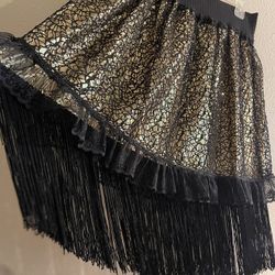 Costume Made Fringed Skirt 