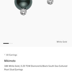 Mikimoto Black South Sea Pearls
