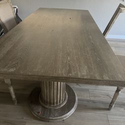 Wooden 6 Chair Table 