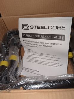 Steel L-shaped hang-all