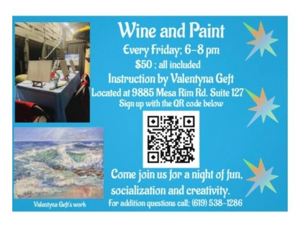 Wine And Painting Classic