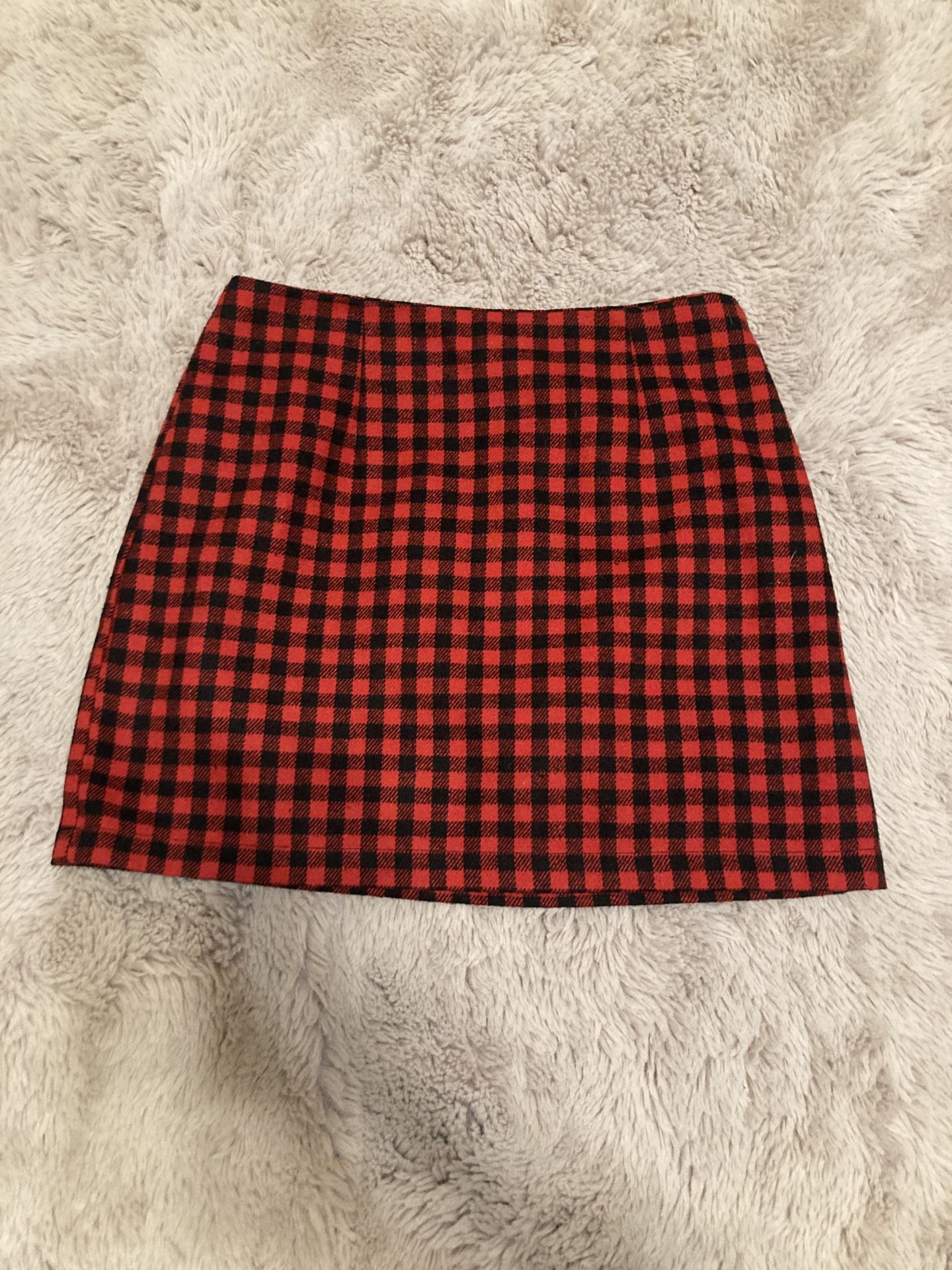 Red Gingham Skirt