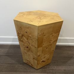 Burl Wood Side Table