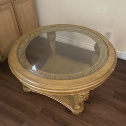 Circular Glass Coffee Table