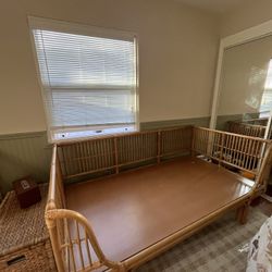 Honey Rattan Day Bed Frame 