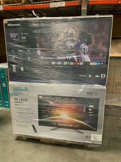 HISENSW 55 RK SMARTT UHD ROKUS TVSS,!!