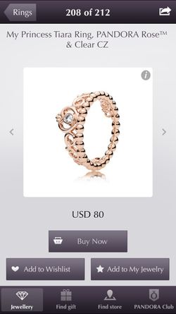 Pandora princess ring