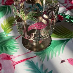 Flamingo candle Holder 