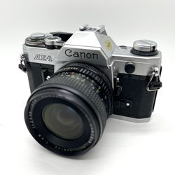 Canon AE-1 Film Camera & 28mm f/2.8 Lens Tested & Working