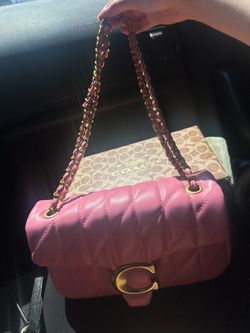 COACH pink terry purse
