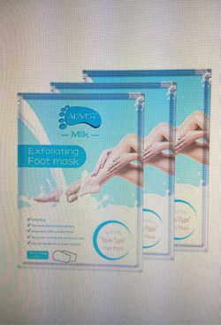 Soft Foot Peeling Mask 3 Pack -Exfoliation Baby Foot Peel -Removes Calluses,Dead and Dry Skin,Scrub Peel Mask for Men and Women (milk)