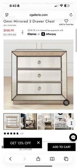 2 Zgallerie Omni 3 Drawers Chest