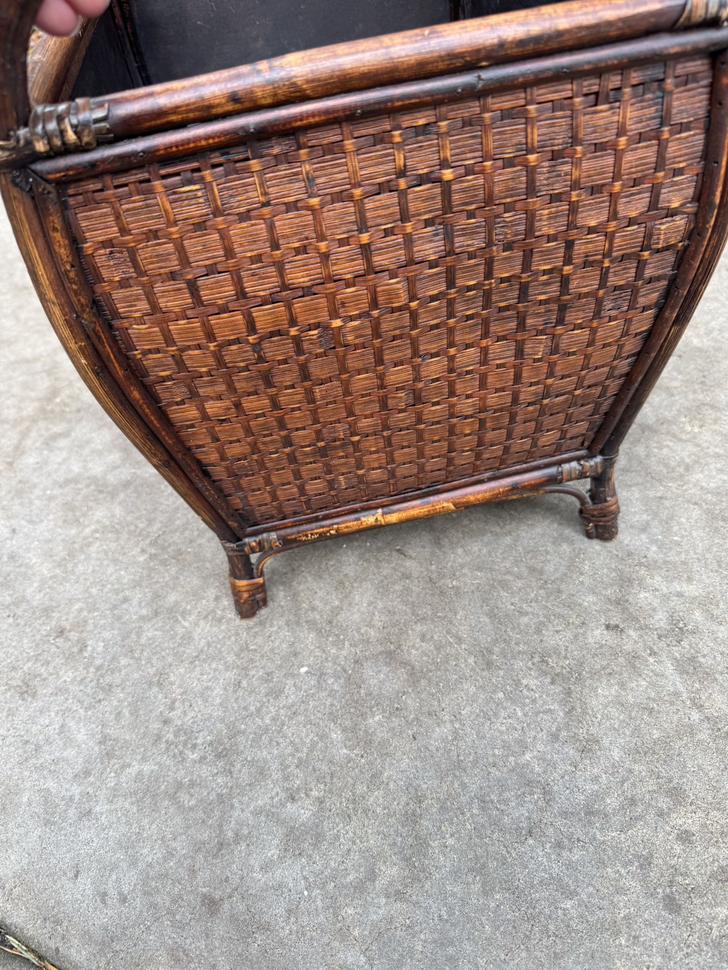 Rattan Magazine Rack / Basket